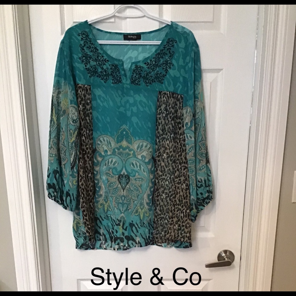 Plus Size Style & Co blouse